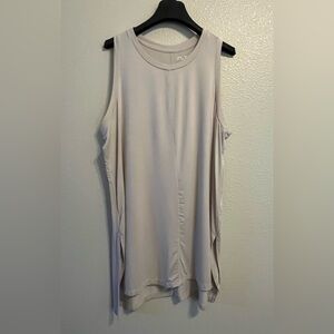Elegant Sleeveless Beige Tank Top